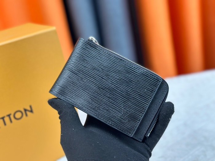 Wallet Louis Vuitton Epi Zippy compact Black Size 13x18x1cm