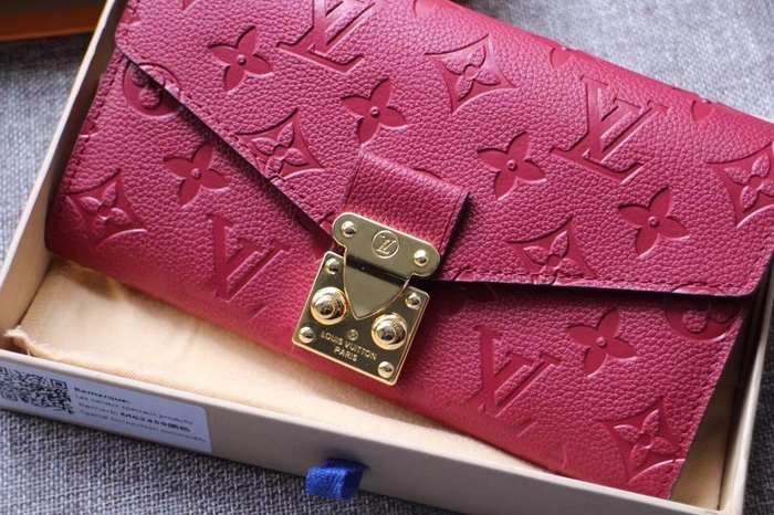 Wallet Louis Vuitton Pochette Métis Burgundy Size 19x10.5x2.5cm