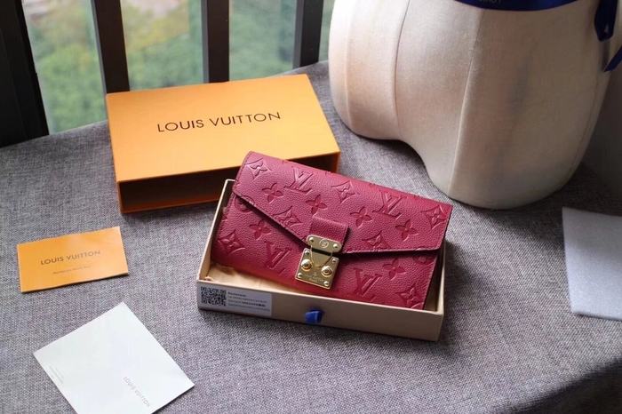 Wallet Louis Vuitton Pochette Métis Burgundy Size 19x10.5x2.5cm