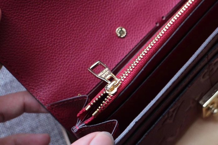 Wallet Louis Vuitton Pochette Métis Burgundy Size 19x10.5x2.5cm