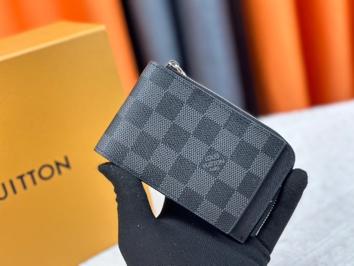 Wallet Louis Vuitton Zippy Coin Purse Black Size 13x18x1cm