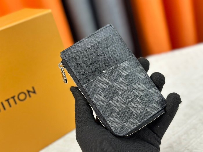 Wallet Louis Vuitton Zippy Coin Purse Black Size 13x18x1cm