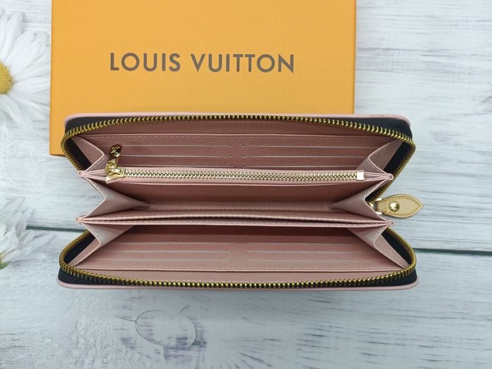 Wallet Louis Vuitton Zippy Wallet White Size 19.5x10.5x2
