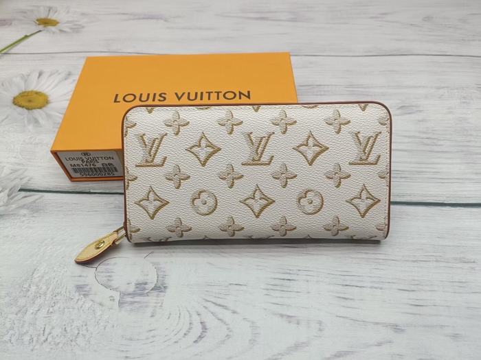 Wallet Louis Vuitton Zippy Wallet White Size 19.5x10.5x2