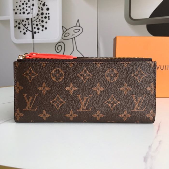 Wallet Louis Vuitton Zippy Brown Size 21x9x2cm