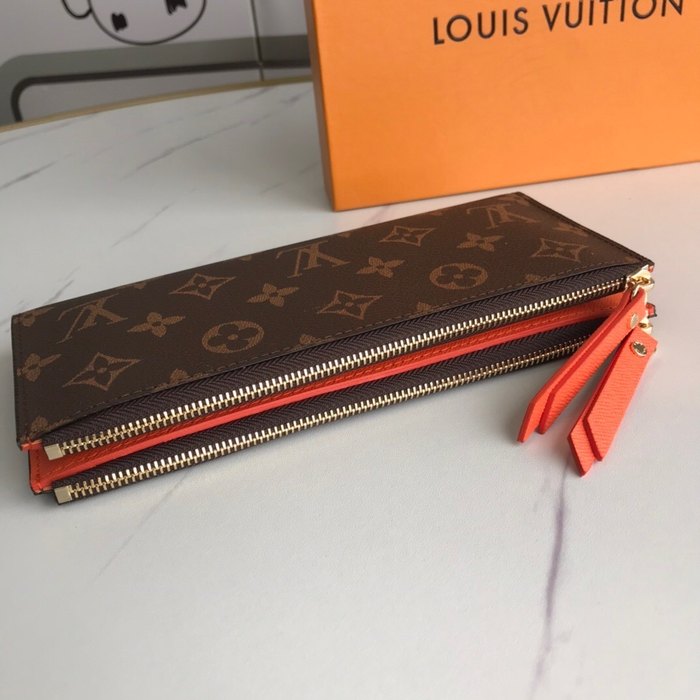 Wallet Louis Vuitton Zippy Brown Size 21x9x2cm
