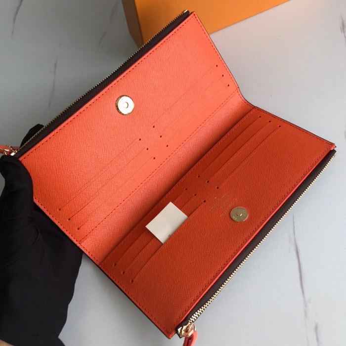 Wallet Louis Vuitton Zippy Brown Size 21x9x2cm