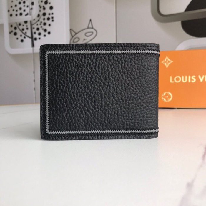 Wallet Louis Vuitton bi fold wallet Black Size 12x9cm