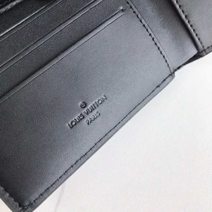 Wallet Louis Vuitton bi fold wallet Black Size 12x9cm