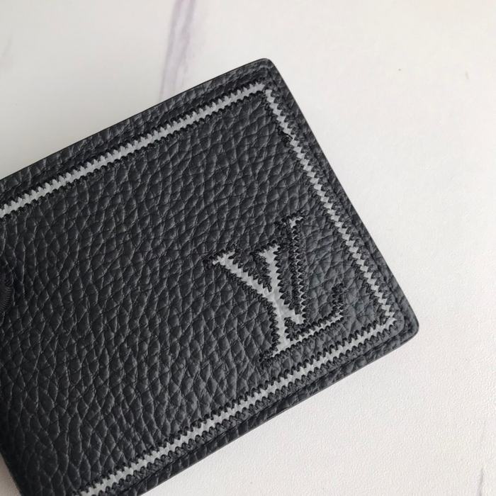 Wallet Louis Vuitton bi fold wallet Black Size 12x9cm