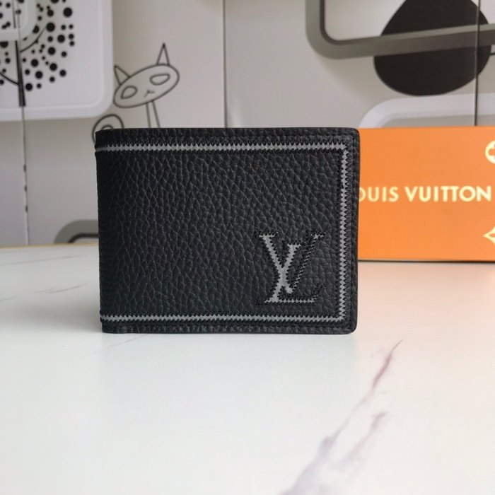 Wallet Louis Vuitton bi fold wallet Black Size 12x9cm
