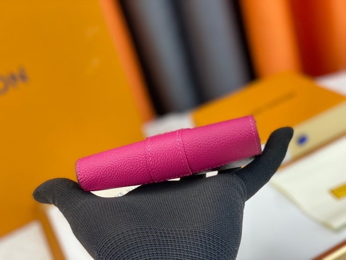 Wallet Louis Vuitton compact flap wallet Burgundy Size 12x9x2cm