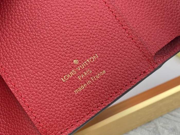 Wallet Louis Vuitton compact trifold Red Size 12x9x2cm