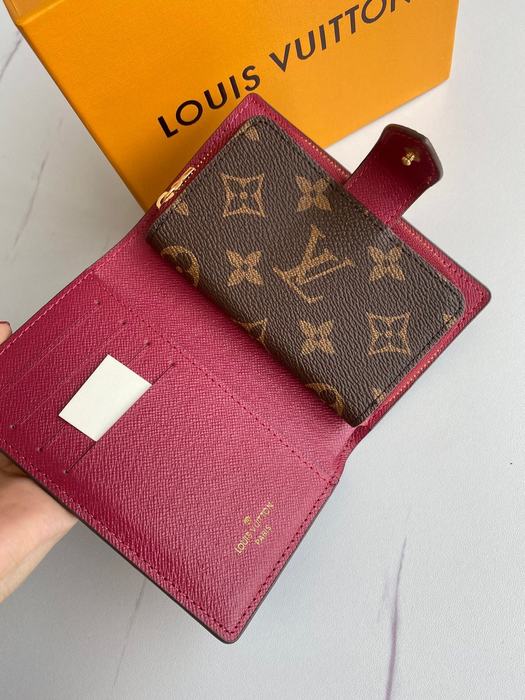 Wallet Louis Vuitton compact wallet Burgundy Size 13x9cm