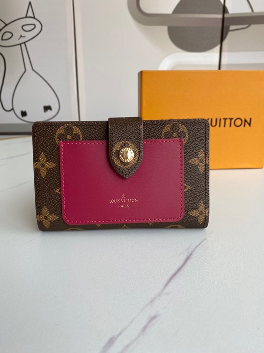 Wallet Louis Vuitton compact wallet Burgundy Size 13x9cm