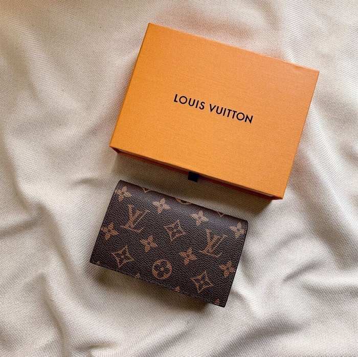 Wallet Louis Vuitton compact zip wallet Brown Size 13.5x9.5x3.5cm