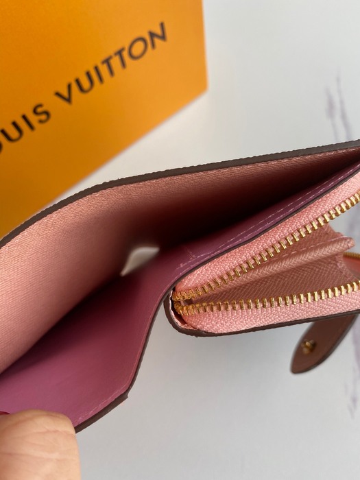 Wallet Louis Vuitton compact zip wallet Brown Size 13x9cm