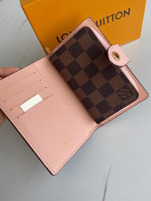 Wallet Louis Vuitton compact zip wallet Brown Size 13x9cm