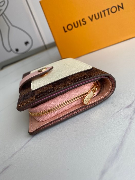 Wallet Louis Vuitton compact zip wallet Brown Size 13x9cm