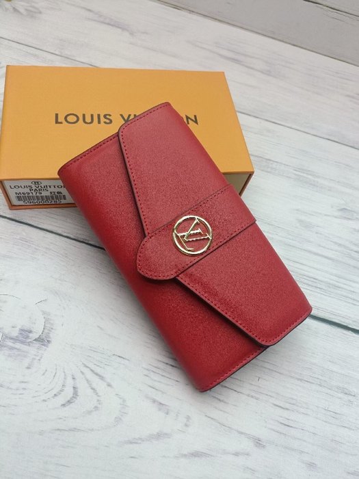 Wallet Louis Vuitton flap wallet Red