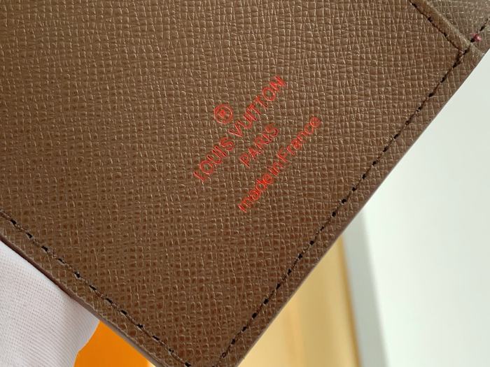 Wallet Louis Vuitton long checkered pattern Brown Size 19x10