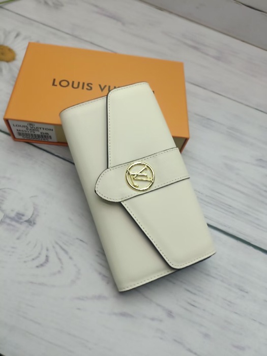 Wallet Louis Vuitton long flap wallet Beige