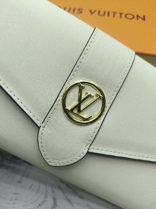 Wallet Louis Vuitton long flap wallet Beige
