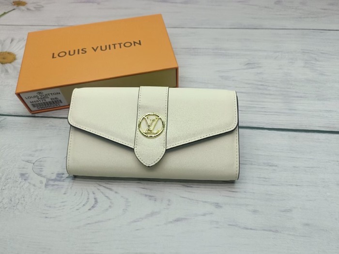 Wallet Louis Vuitton long flap wallet Beige