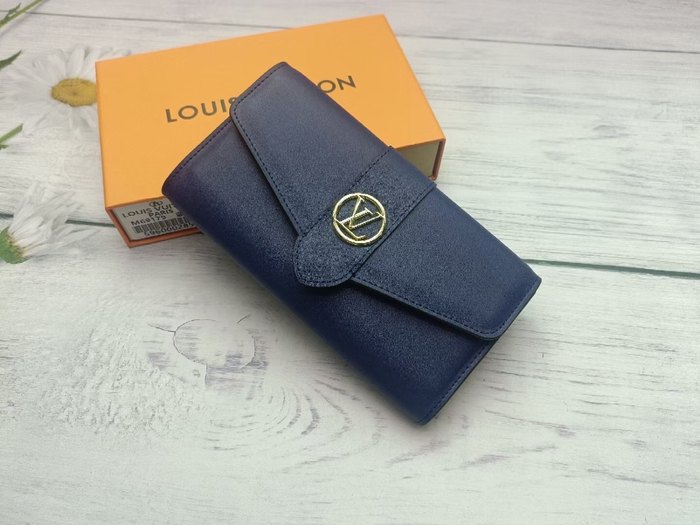 Wallet Louis Vuitton long flap wallet Blue