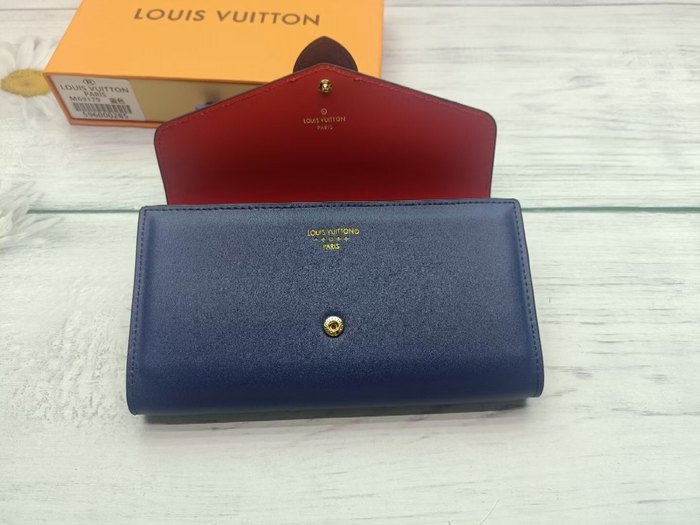 Wallet Louis Vuitton long flap wallet Blue