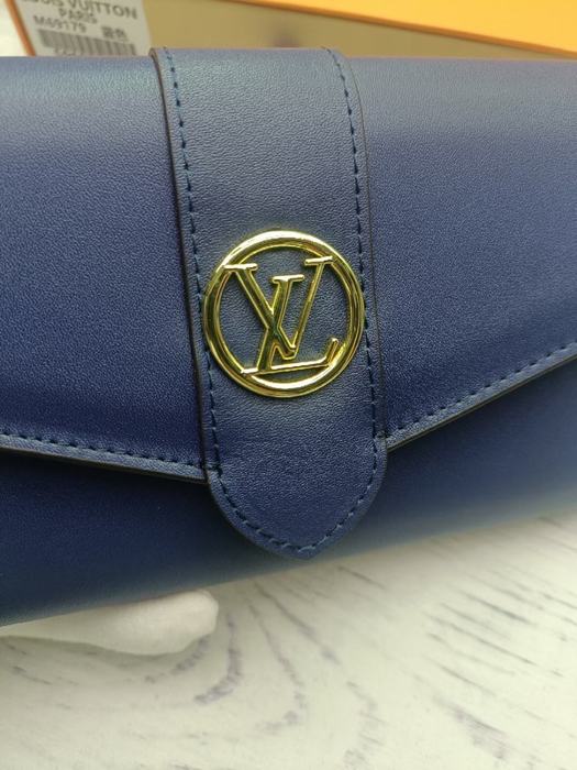 Wallet Louis Vuitton long flap wallet Blue