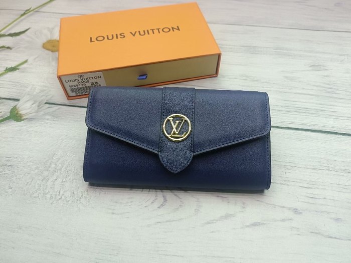Wallet Louis Vuitton long flap wallet Blue