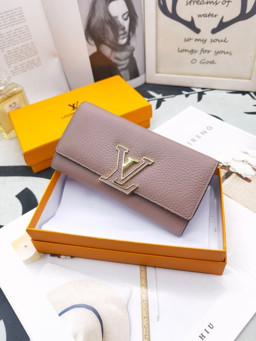 Wallet Louis Vuitton long flap wallet Brown