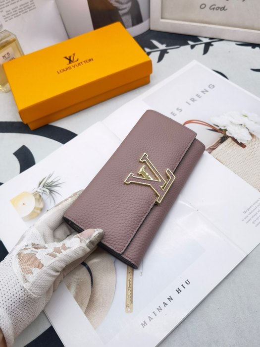 Wallet Louis Vuitton long flap wallet Brown