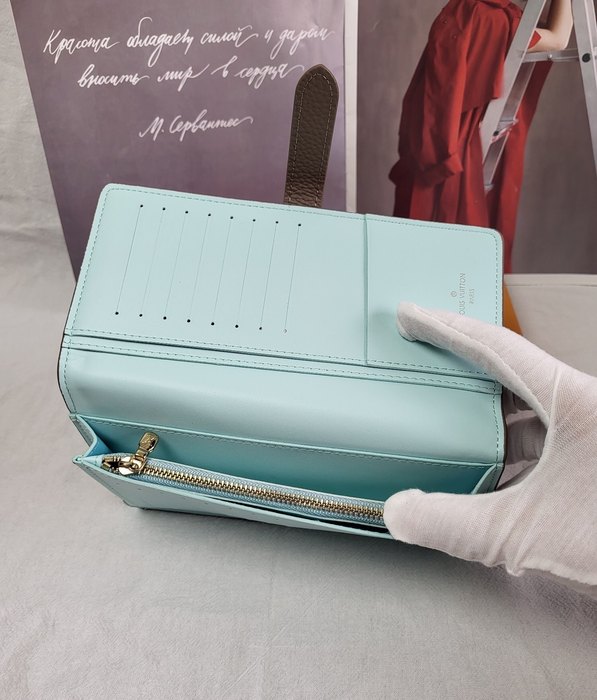 Wallet Louis Vuitton long wallet Black Size 10x19x1.7cm