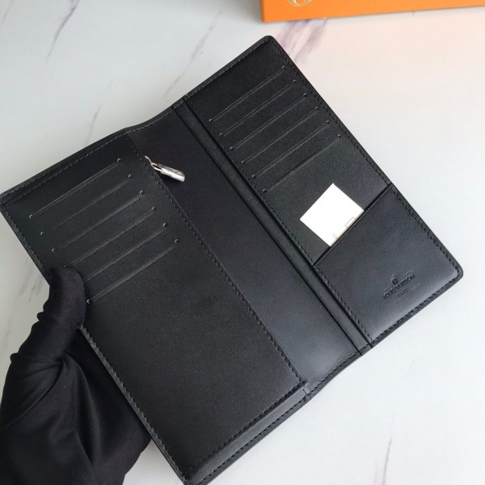 Wallet Louis Vuitton long wallet Black Size 19x10cm