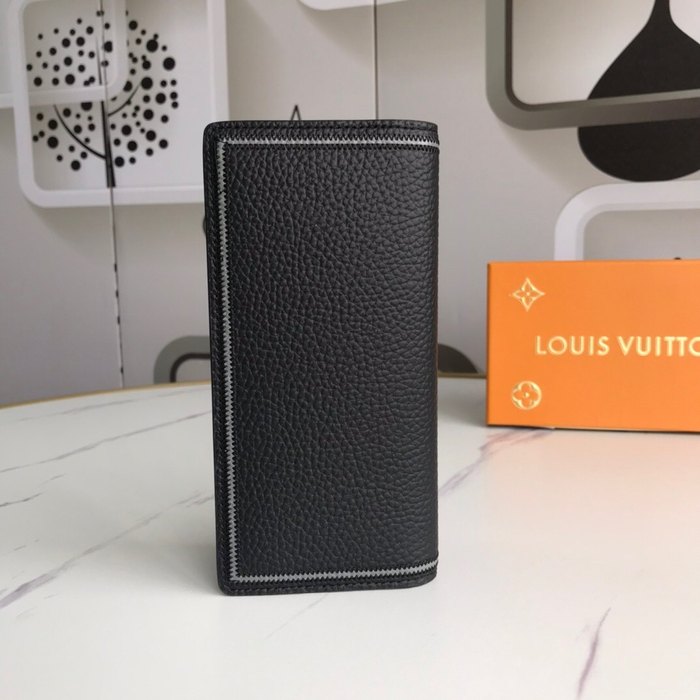 Wallet Louis Vuitton long wallet Black Size 19x10cm