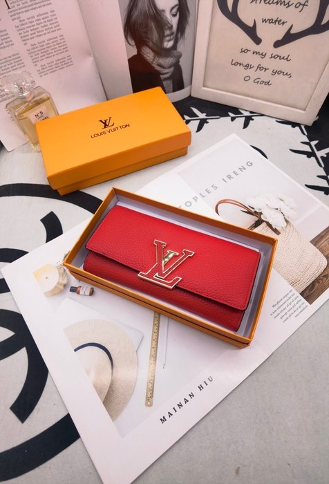 Wallet Louis Vuitton long wallet Red