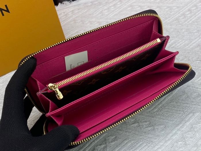 Wallet Louis Vuitton long zip wallet Brown Size 19.5x10.5x2.5cm