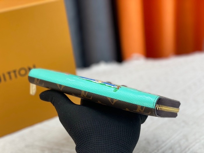 Wallet Louis Vuitton long zip wallet Brown Size 19.5x10.5x2.5cm