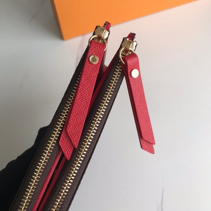 Wallet Louis Vuitton long zip wallet Brown Size 21x9x2cm