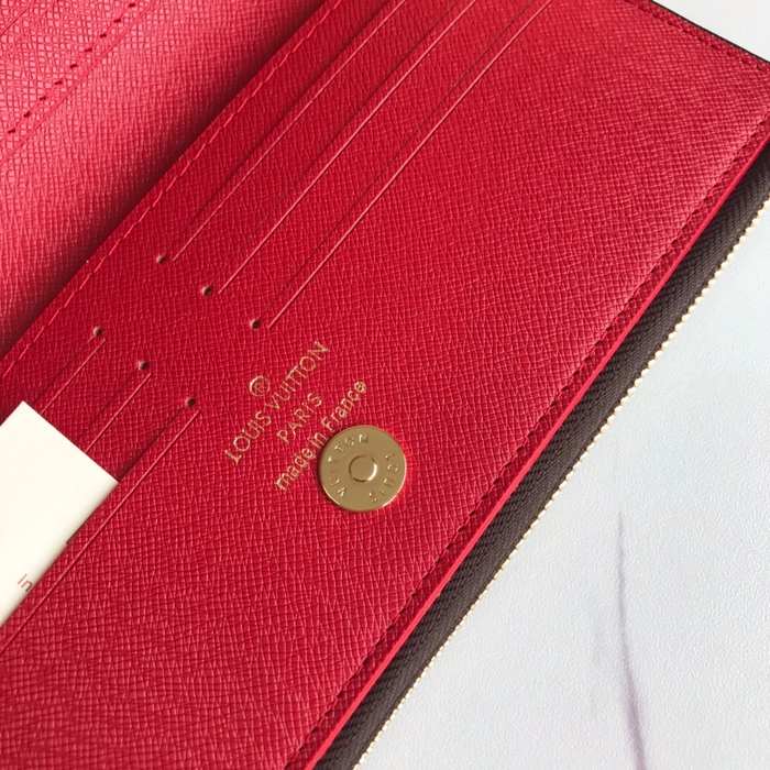 Wallet Louis Vuitton long zip wallet Brown Size 21x9x2cm