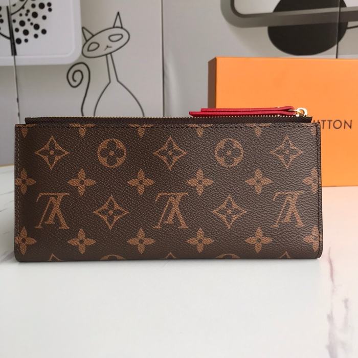 Wallet Louis Vuitton long zip wallet Brown Size 21x9x2cm