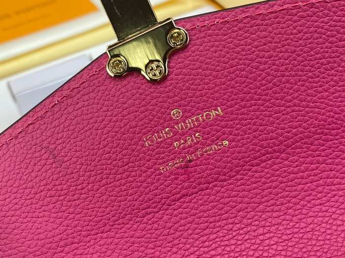 Wallet Louis Vuitton monogram canvas with pink leather trim Brown Size 19x10.5x3cm