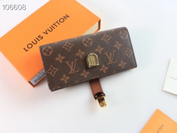 Wallet Louis Vuitton monogram flap wallet Brown Size 19x10