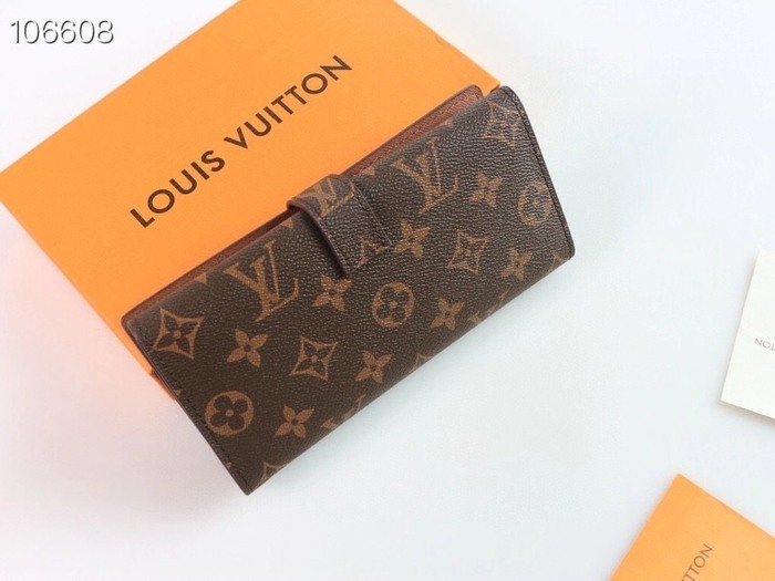 Wallet Louis Vuitton monogram flap wallet Brown Size 19x10