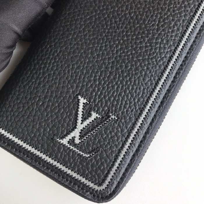Wallet Louis Vuitton zip around long wallet Black Size 19x10cm