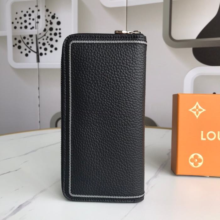 Wallet Louis Vuitton zip around long wallet Black Size 19x10cm
