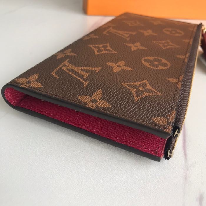 Wallet Louis Vuitton zip around long wallet Brown Size 21x9x2cm