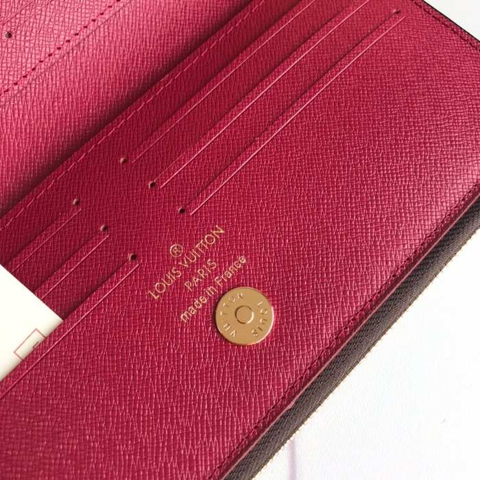 Wallet Louis Vuitton zip around long wallet Brown Size 21x9x2cm